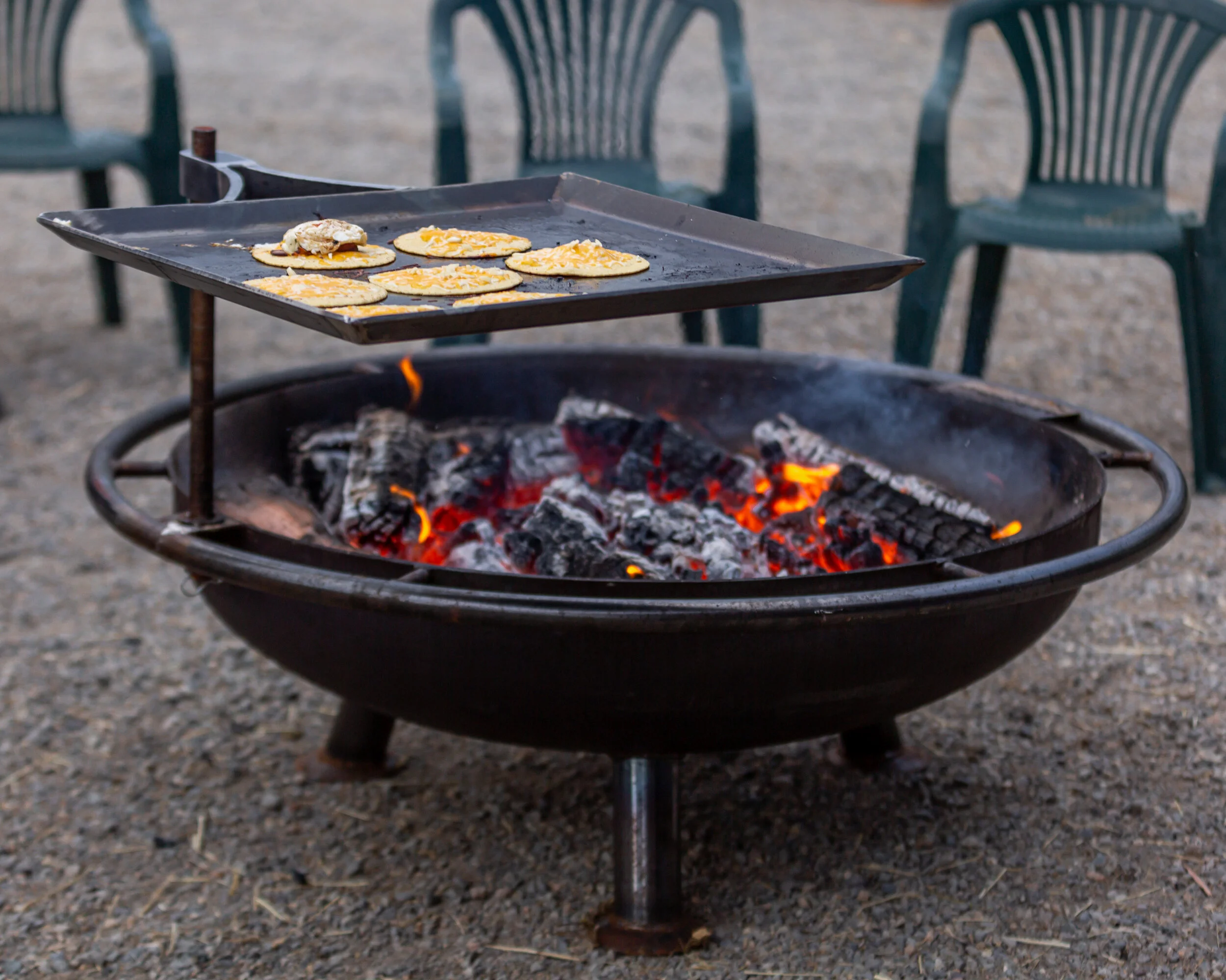 Chapa Adjustable Fire Pit Griddle — HotSpot Fire Pits
